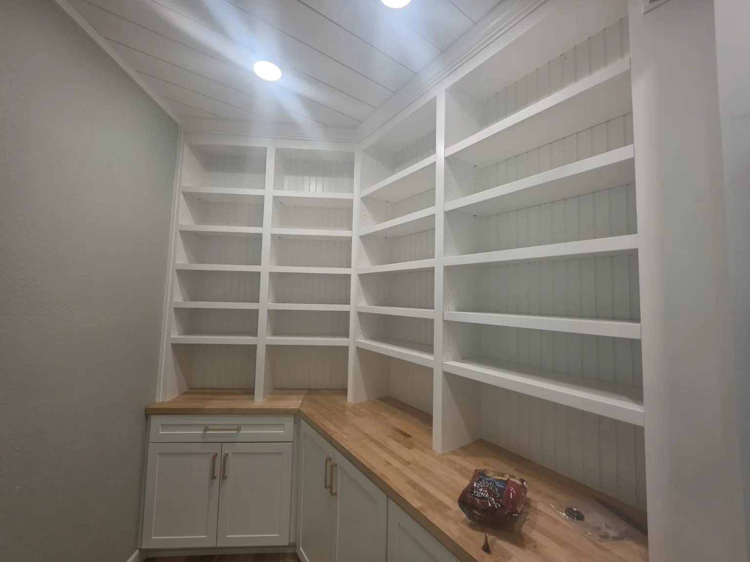 Built-in shelving — Cityscape Painting project collection