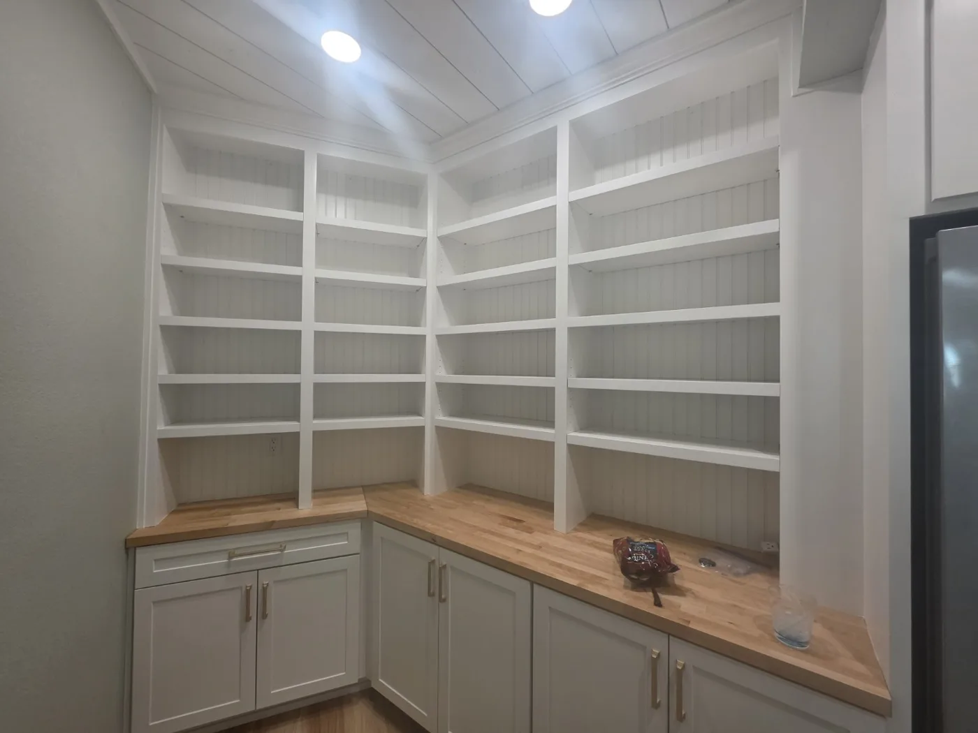 Built-in shelving detail — Cityscape Painting project collection