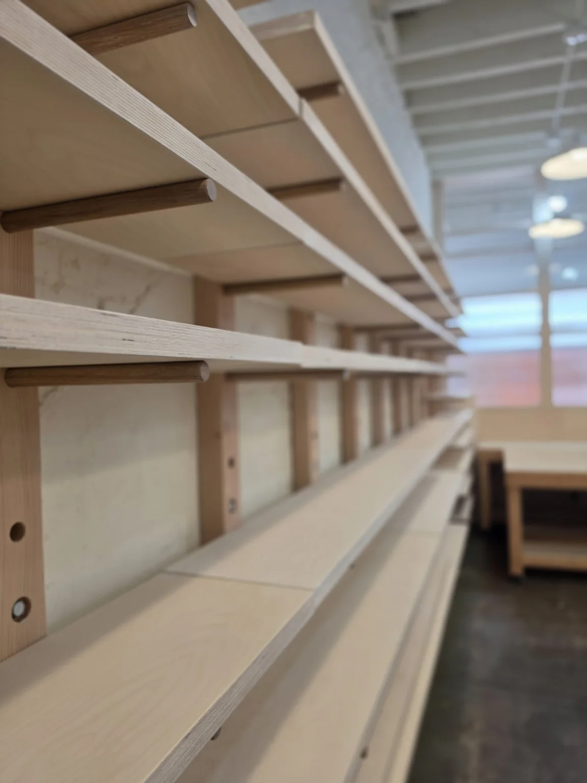 Shelving finish preparation — Cityscape Painting project collection